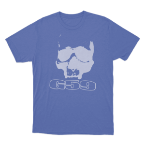 G59 Big Skull Unisex T Shirt Blue