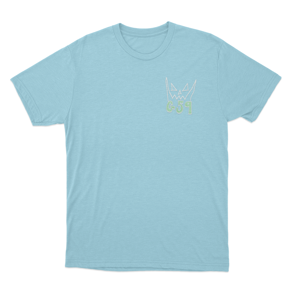 G59 Hand Drawn Unisex T Shirt Sky Blue G59 Hand Drawn Unisex T Shirt Sky Blue