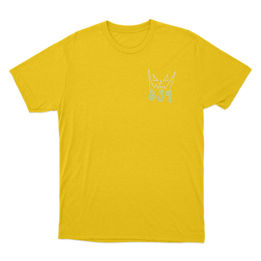 G59 Hand Drawn Unisex T Shirt Yellow G59 Hand Drawn Unisex T Shirt Yellow