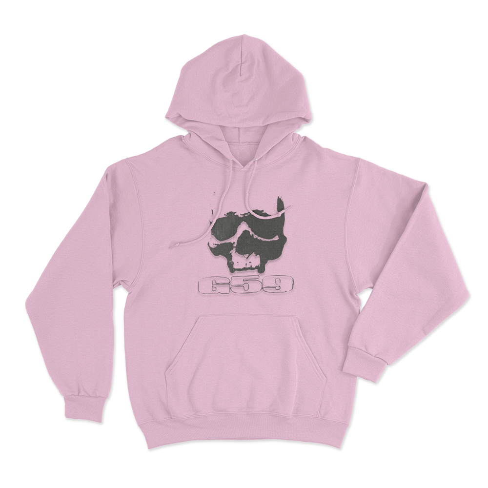 G59 Skull Unisex Hoodie Pink G59 Skull Unisex Hoodie Pink