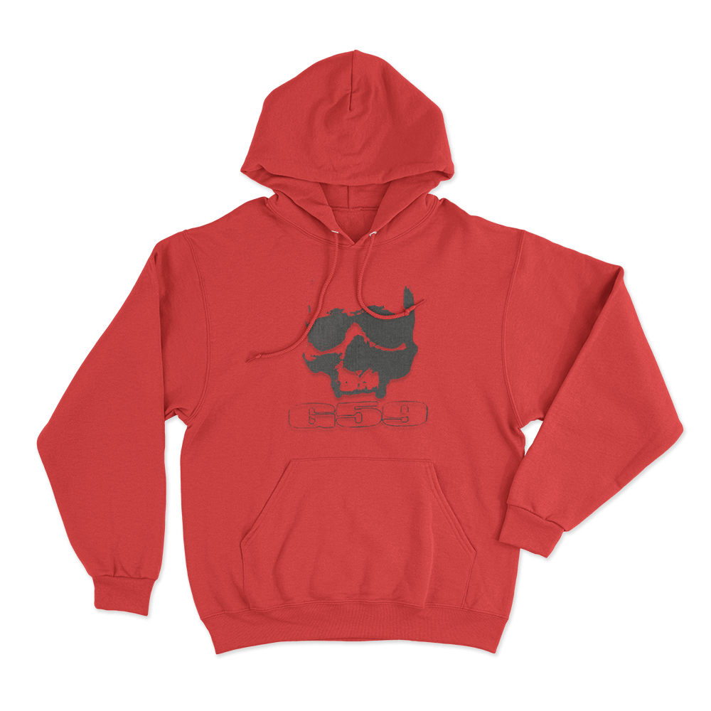G59 Skull Unisex Hoodie Red G59 Skull Unisex Hoodie Red