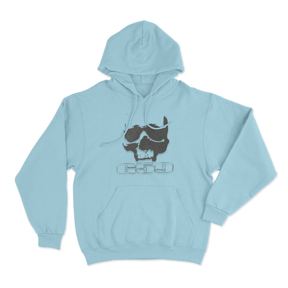 G59 Skull Unisex Hoodie Sky Blue G59 Skull Unisex Hoodie Sky Blue