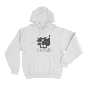 G59 Skull Unisex Hoodie White