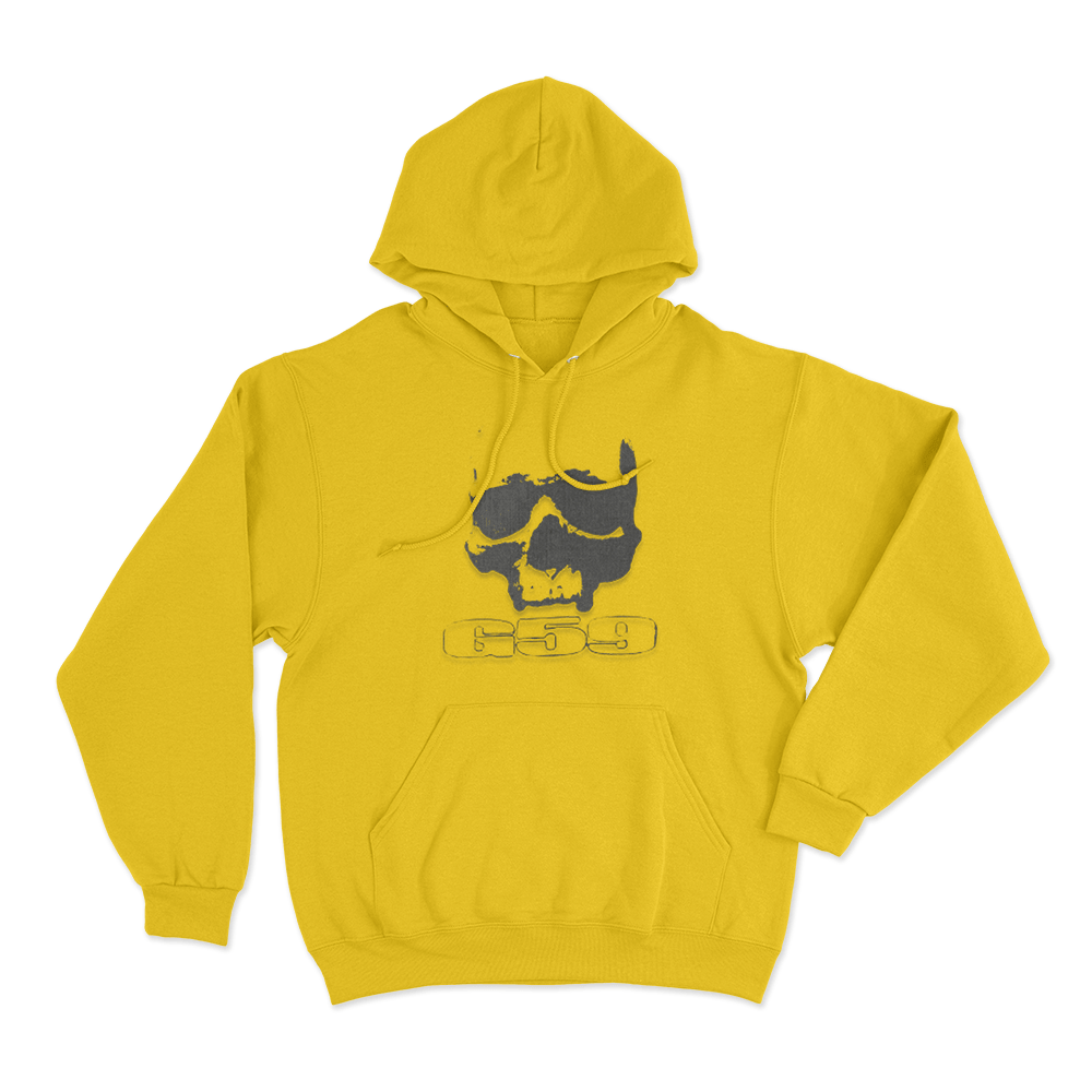 G59 Skull Unisex Hoodie Yellow G59 Skull Unisex Hoodie Yellow